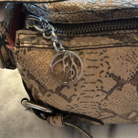 Franco Sarto python shoulder bag - Picture 10 of 11